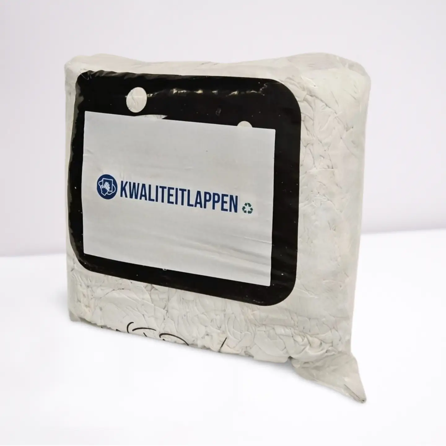 Witte Poetslappen (1e kwaliteit, interlock), 10kg